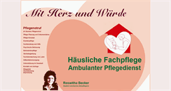 Desktop Screenshot of pflege-becker.net